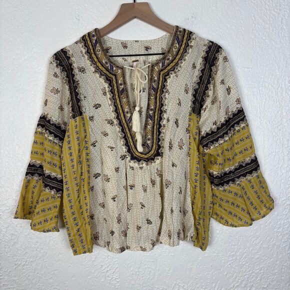 Free People But I Like It Top in Ivory Boho Size XS - Picture 2 of 7